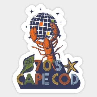 Retro Cape Cod in the. '70s Disco Lobster Sticker